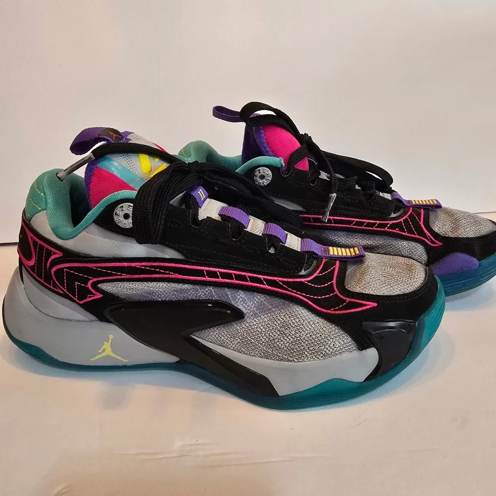 Jordan Luka 2 The Luk.AI Basketball Shoes Black Purple DZ3498-007 Mens 5Y